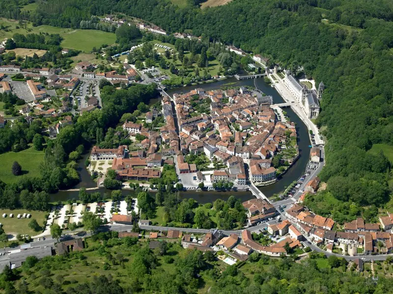 Vue aérienne Brantôme