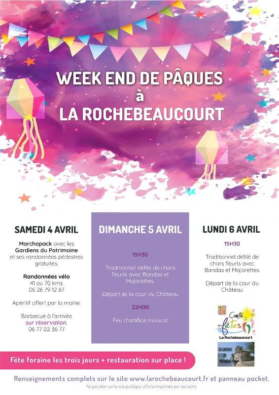 WE de Pâques 2026 La Rochebeaucourt