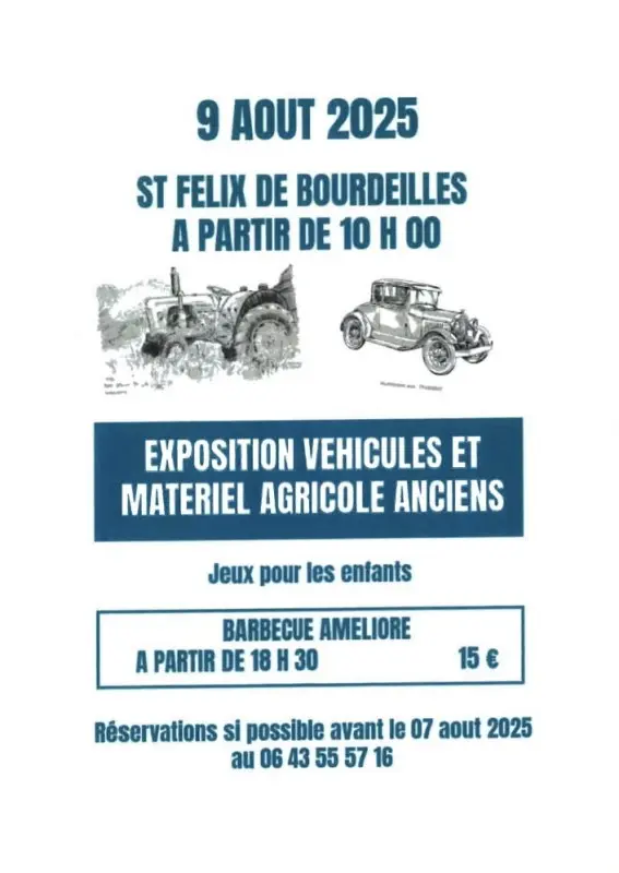 exposition matériel et véhicules agricoles