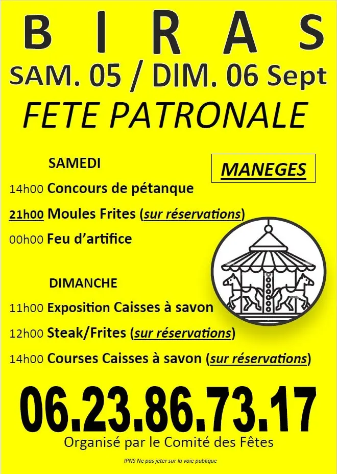 fête patronale Biras