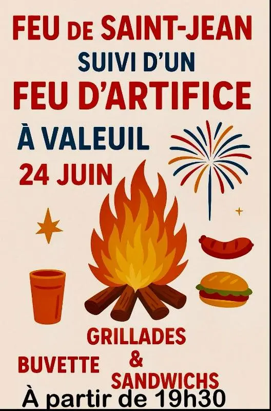 feu de la st jean 2025 Valeuil