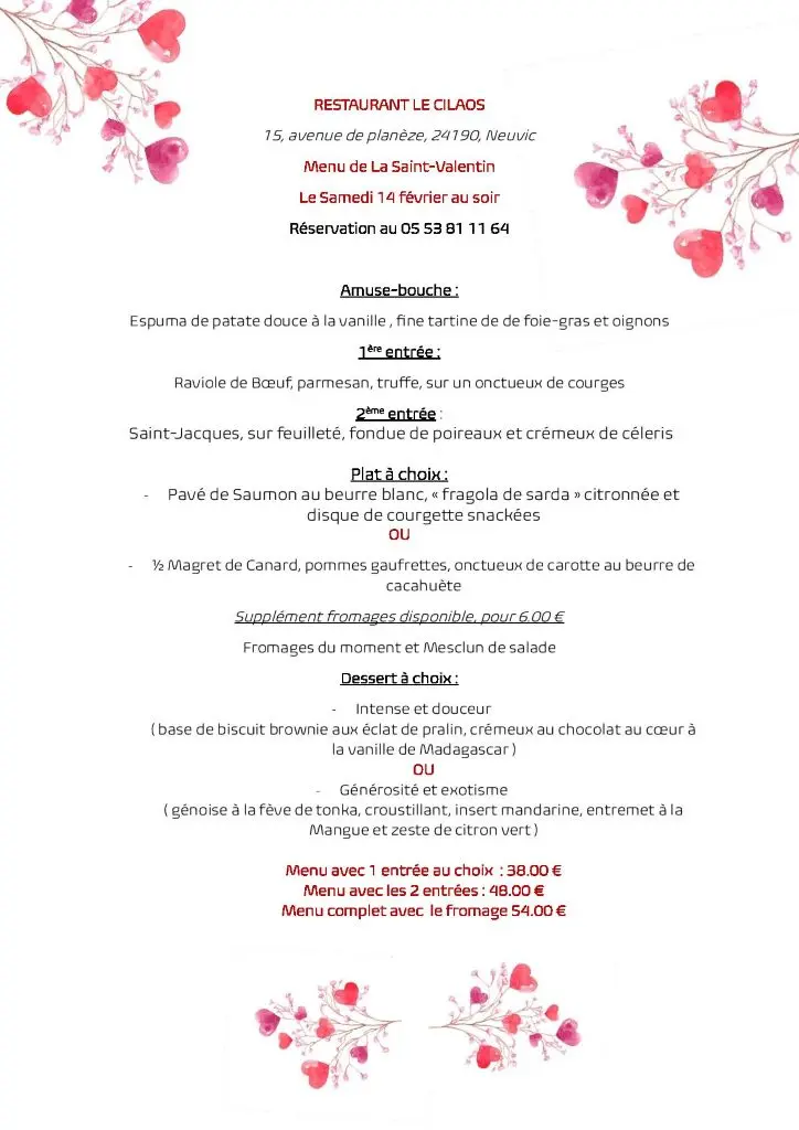 le-cilaos-menu-st- valentin