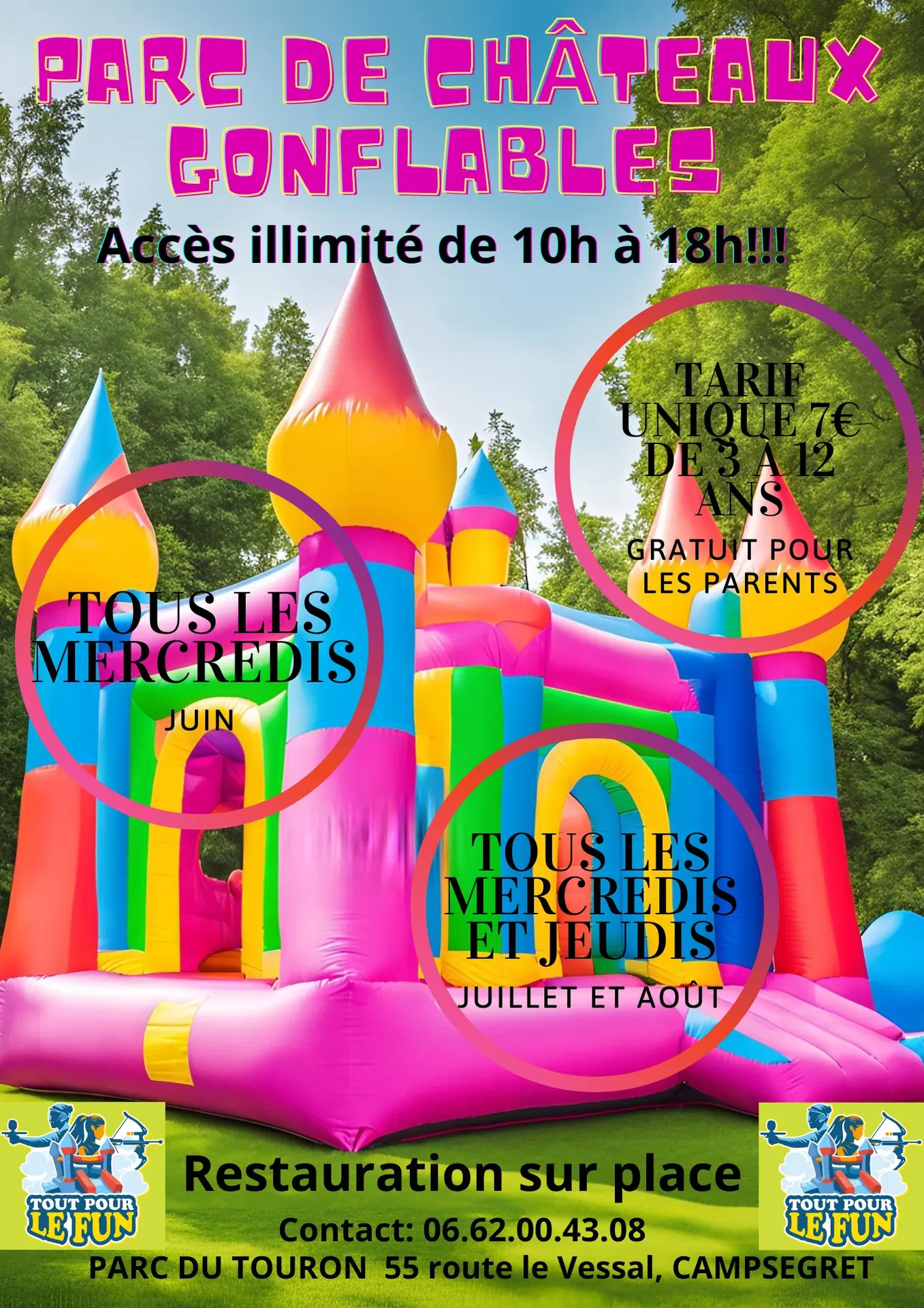 parc de chateaux gonflables