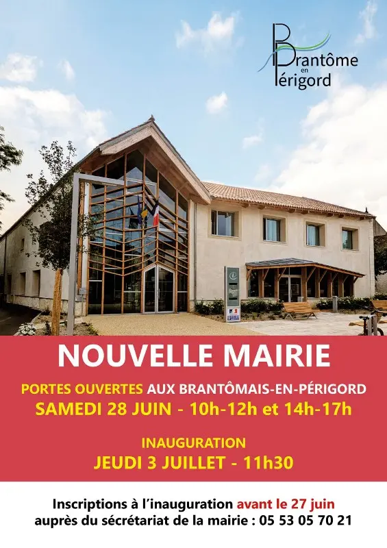 portes ouvertes et inauguration mairie de Brantôme