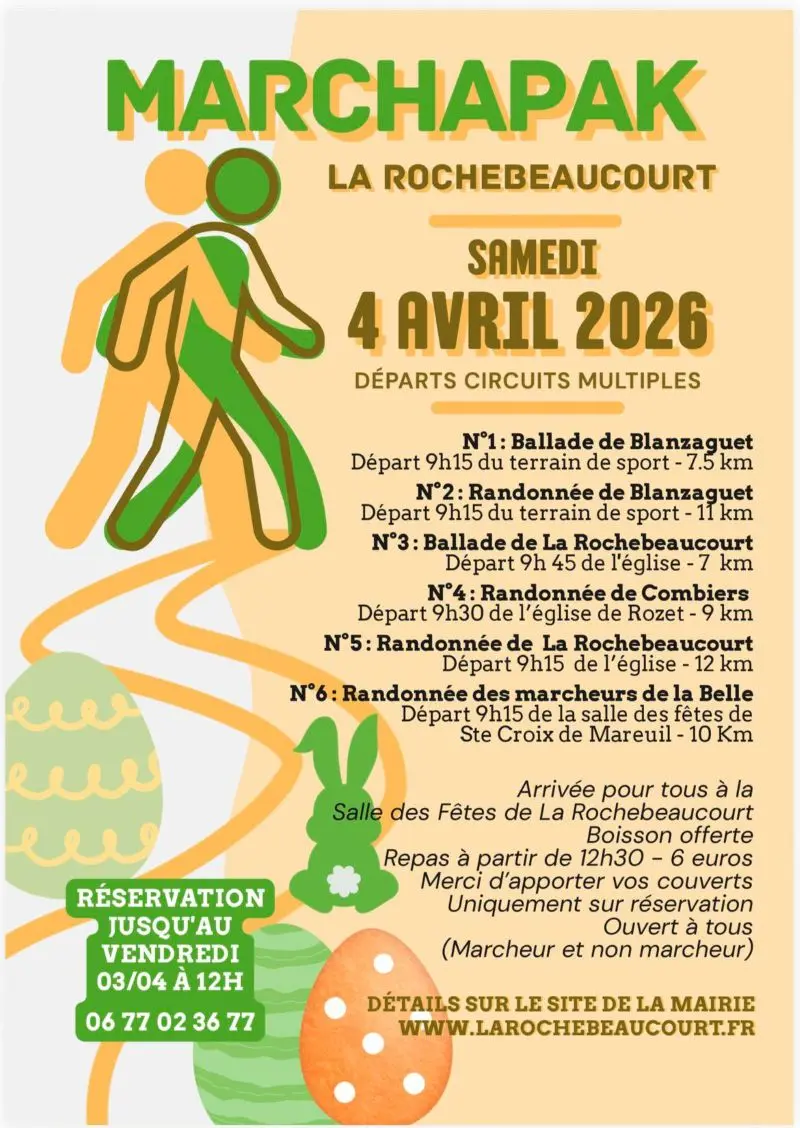 rando pâques  la rochebeaucourt