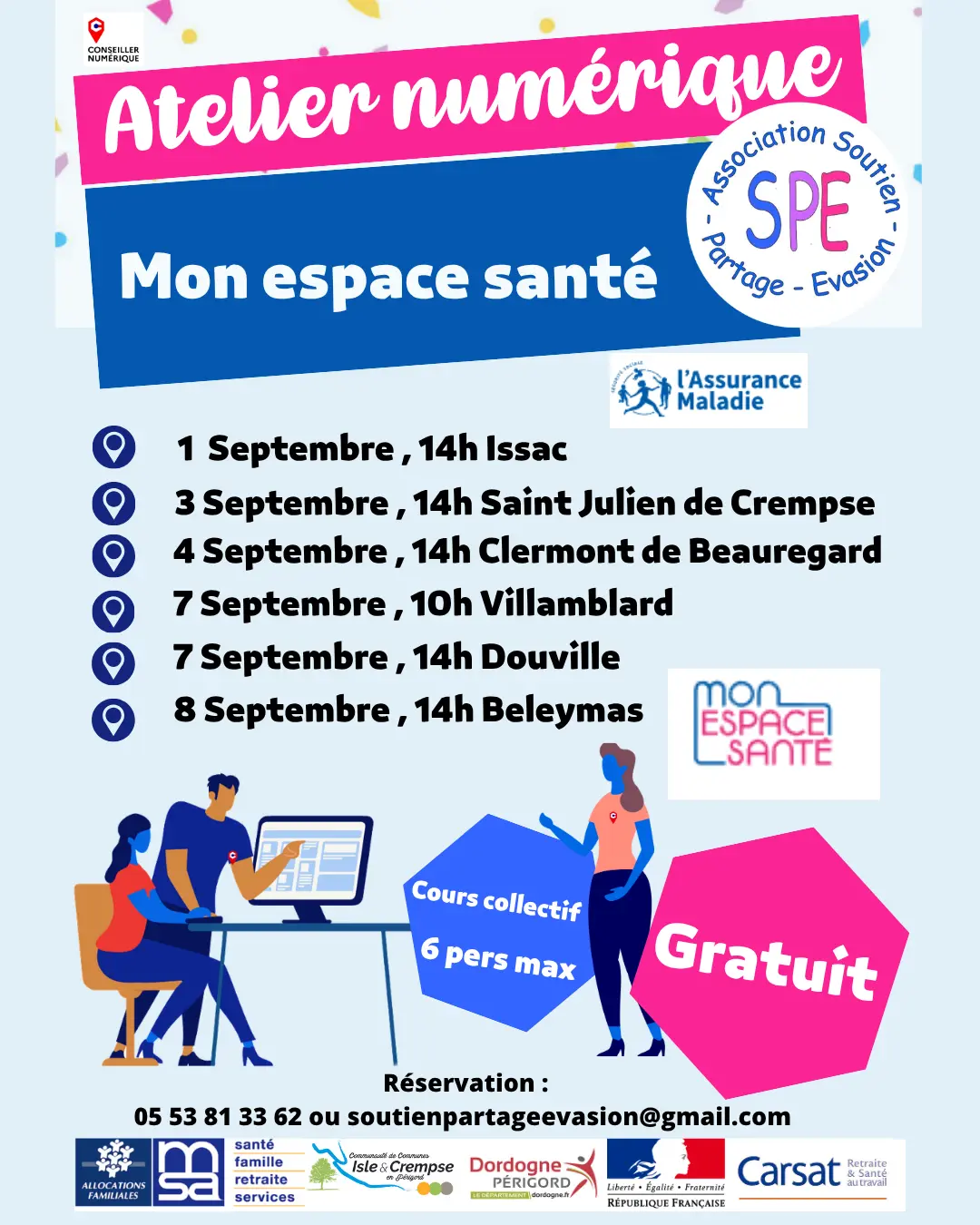 Atelier numérique  (Publication Instagram (4:5)) - Atelier du mois de septembre