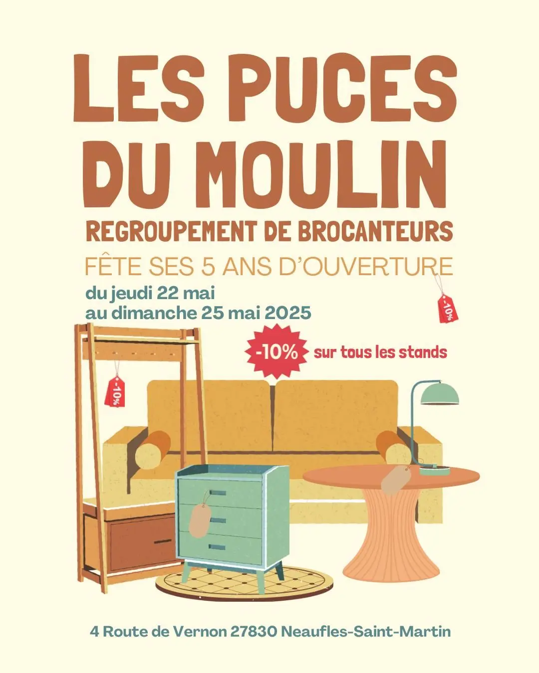 Anniv Les Puces du Moulin Neaufles-Saint-Martin 22.25 05 25