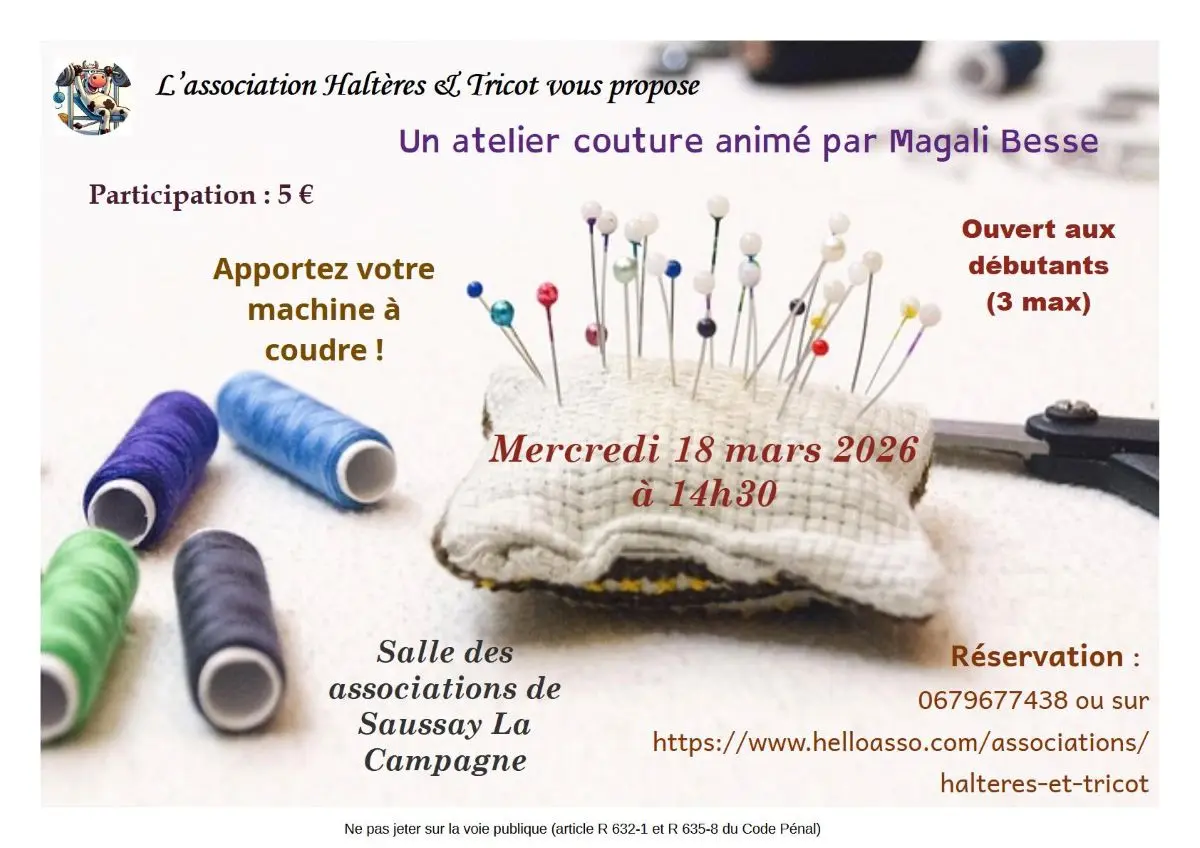 Atelier couture Saussay-la-Campagne 18 03 26