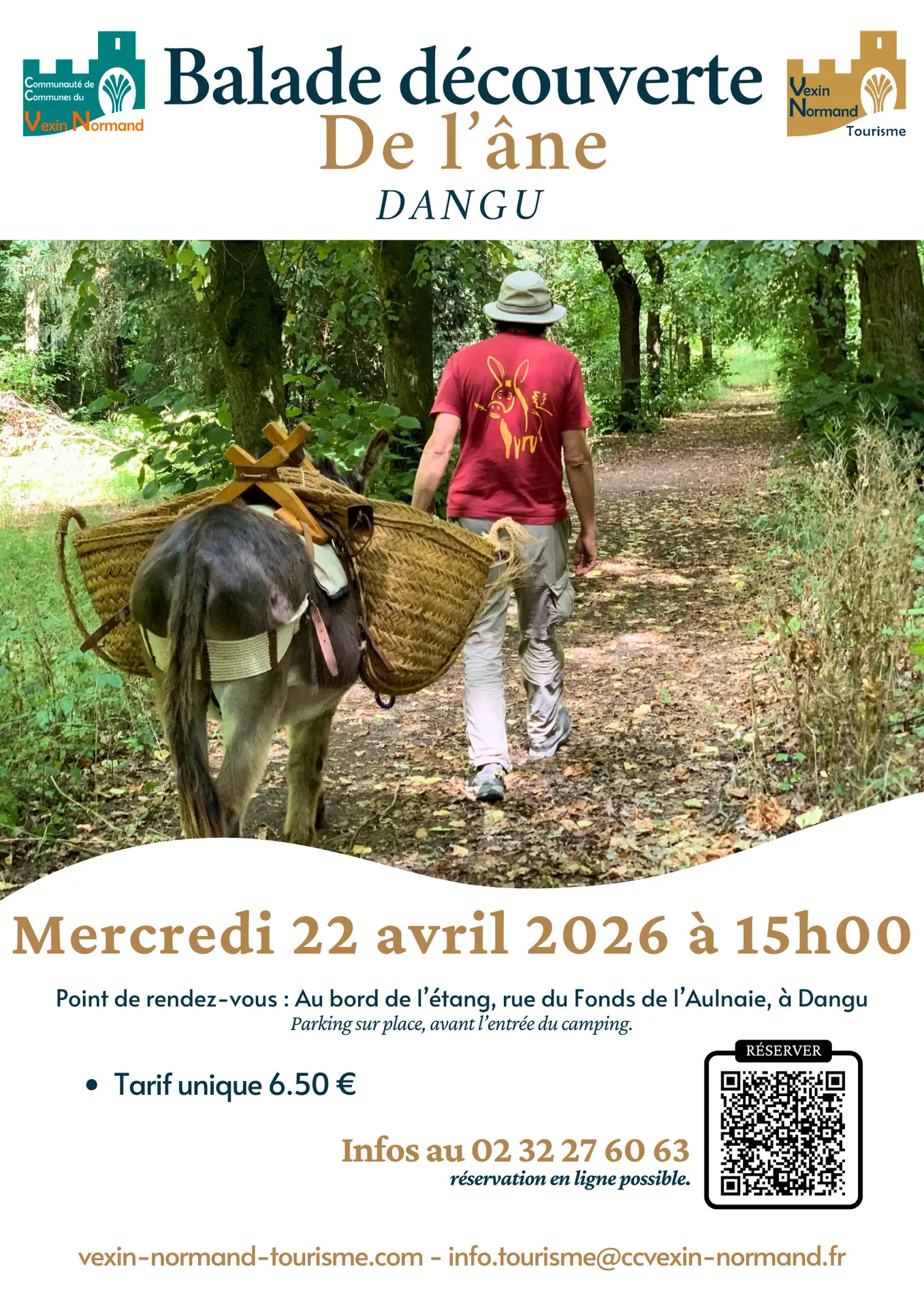 Balade contée avec un âne Dangu 14 04 26