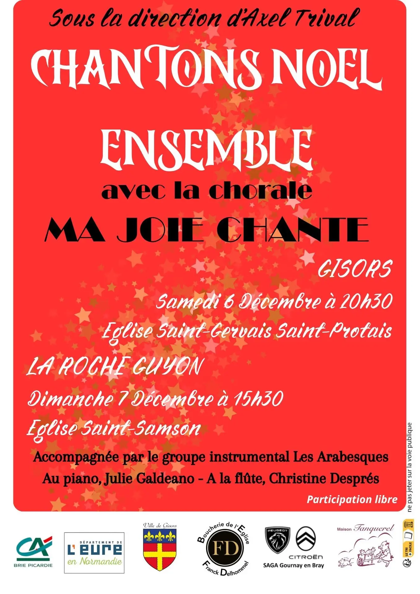 Chantons Noël ensemble Gisors 06 12 25