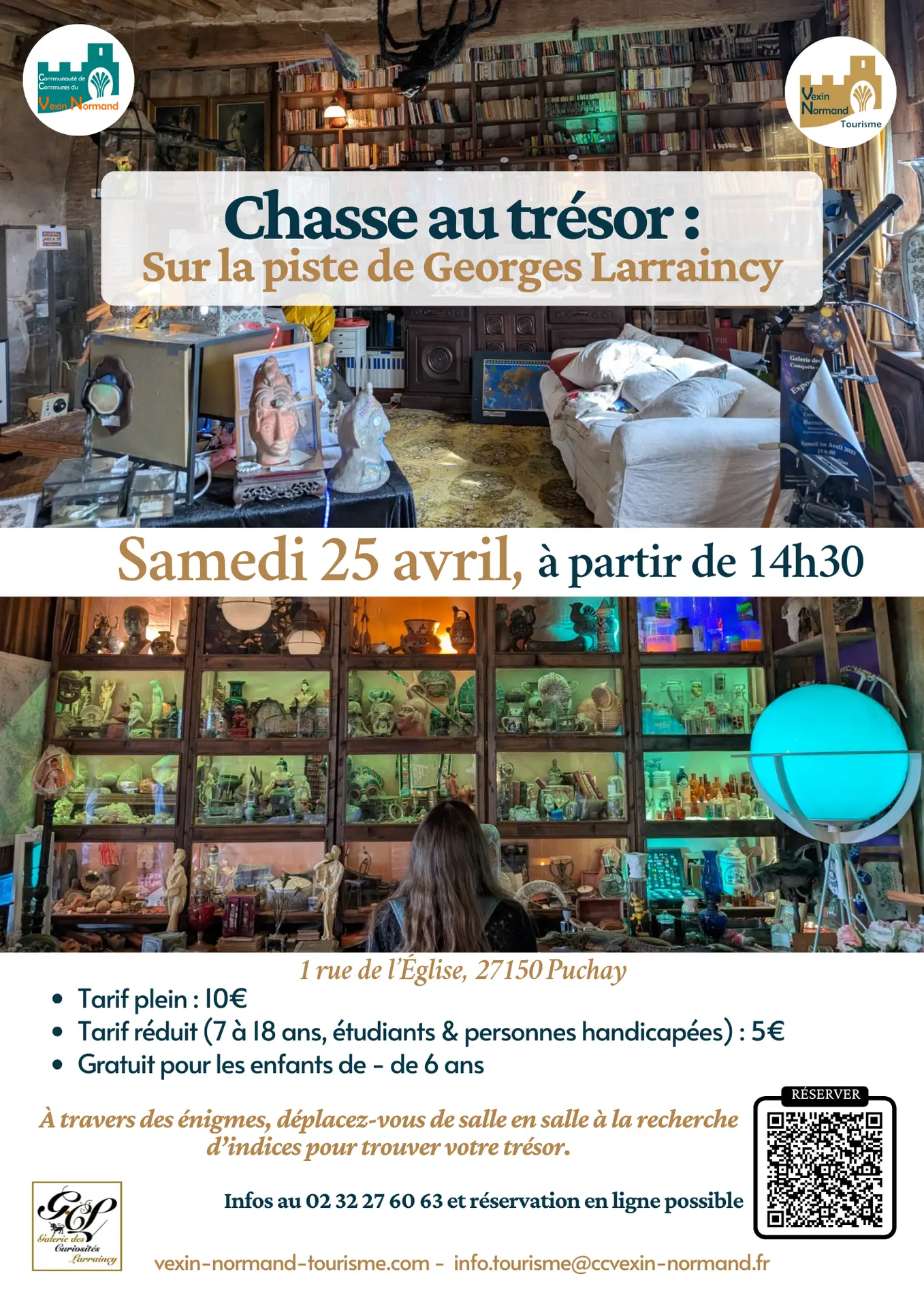 Chasse au trésor Galerie des Curiosités Larraincy Puchay 25 04 26