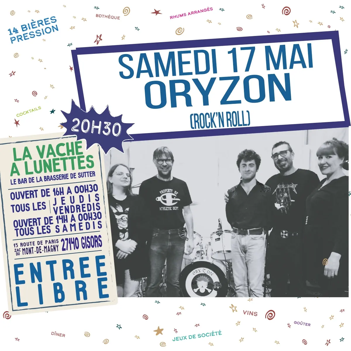 Concert Oryzon La Vache à Lunettes Gisors 17 05 25 redimensionné