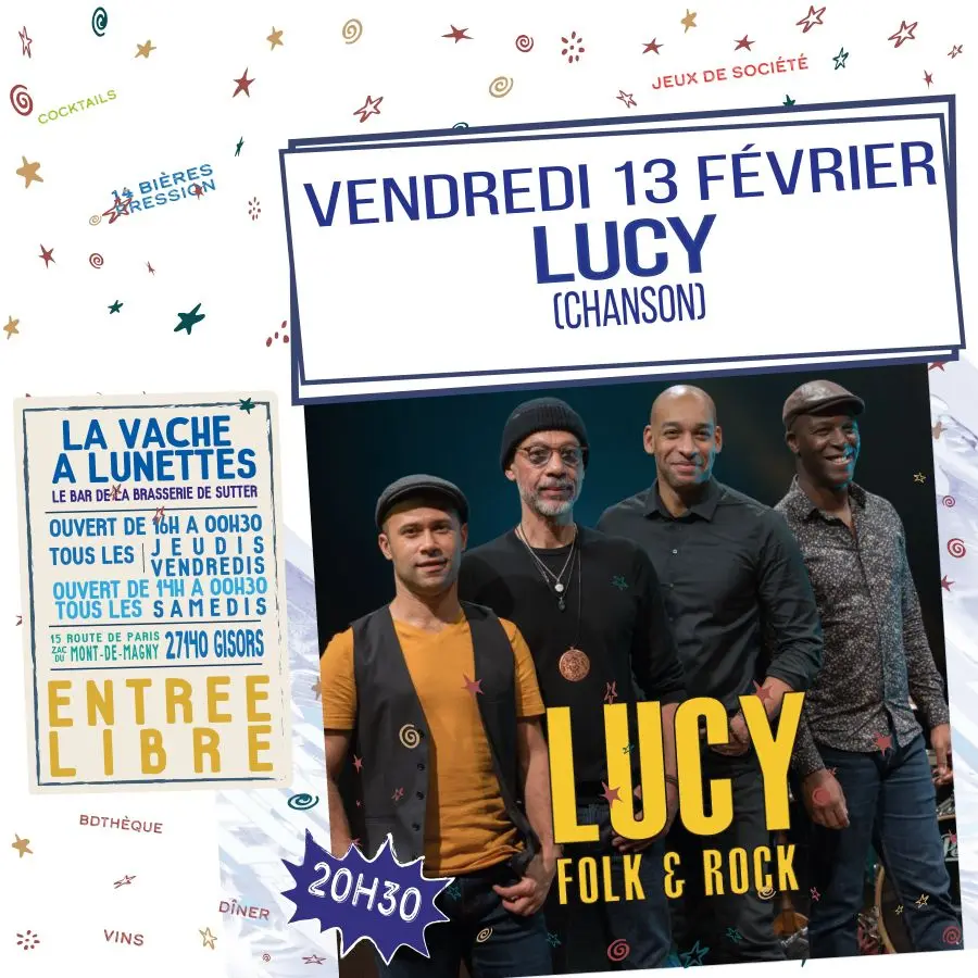 Concert Lucy La Vache à Lunettes 13 02 26