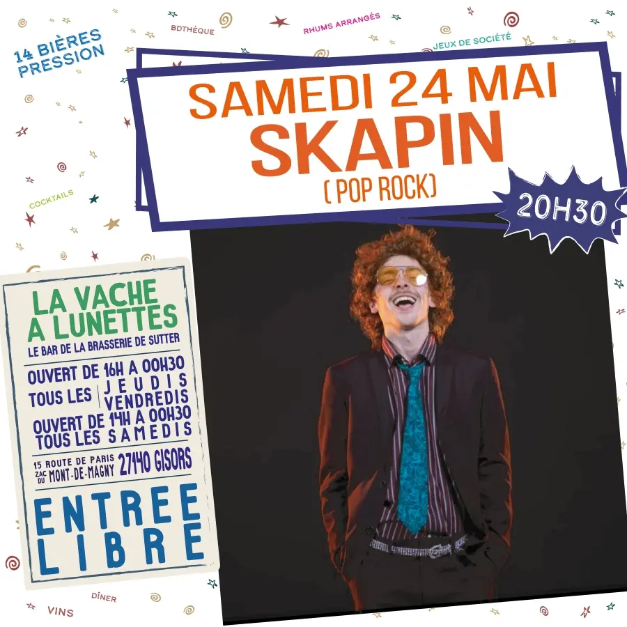 Concert Skapin La Vache à Lunettes 24 05 25
