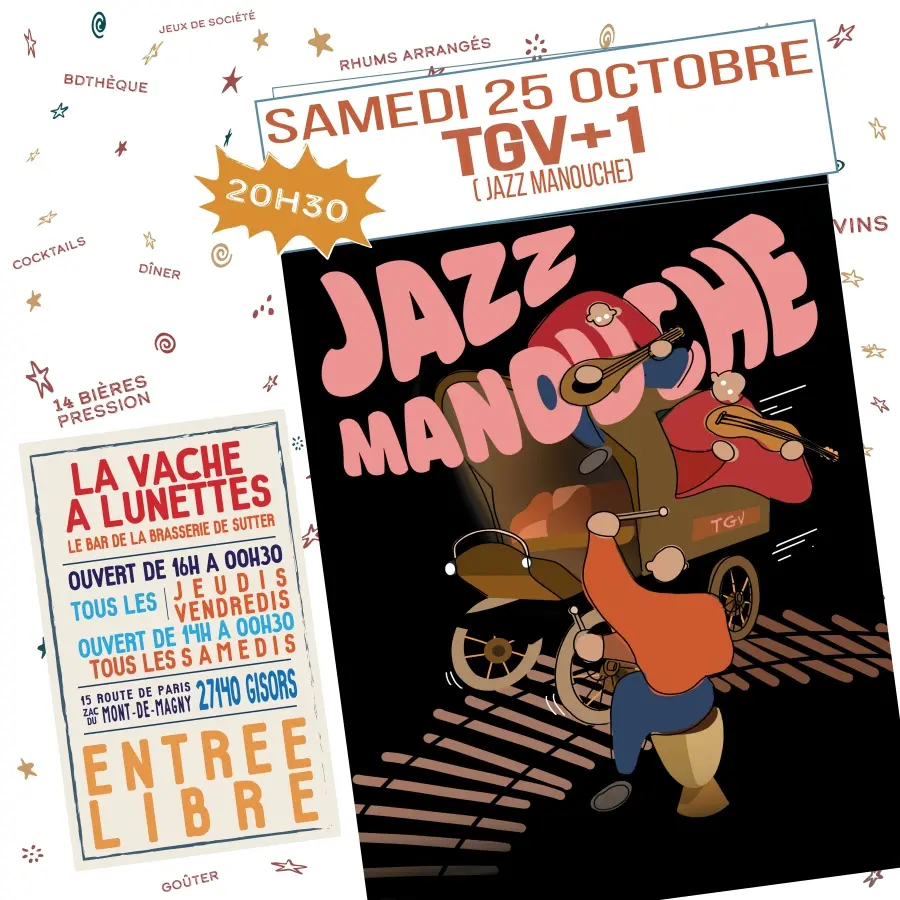 Concert Tgv+1 La Vache à Lunettes 25 10 25