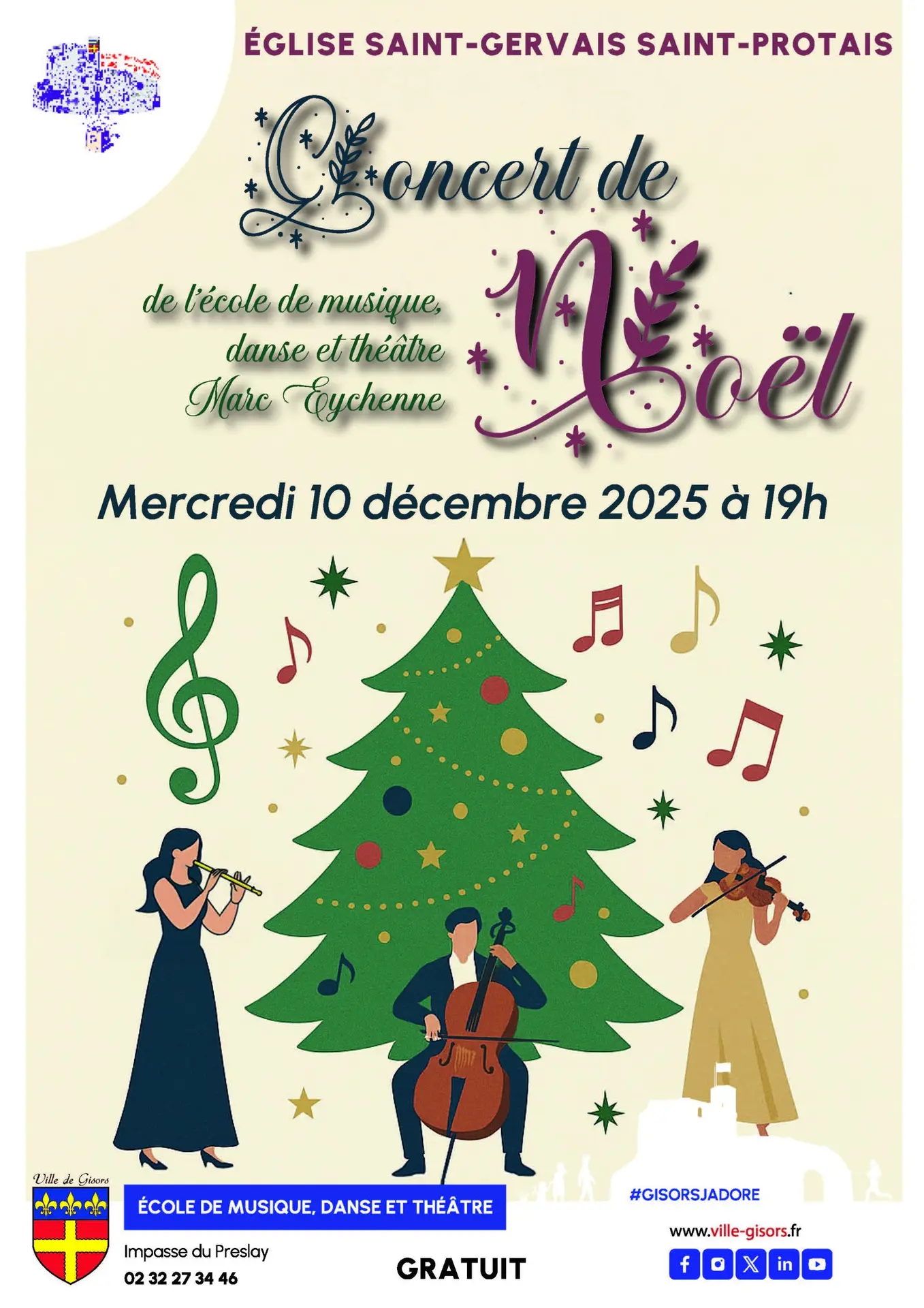 Concert de Noël Gisors 10 12 25