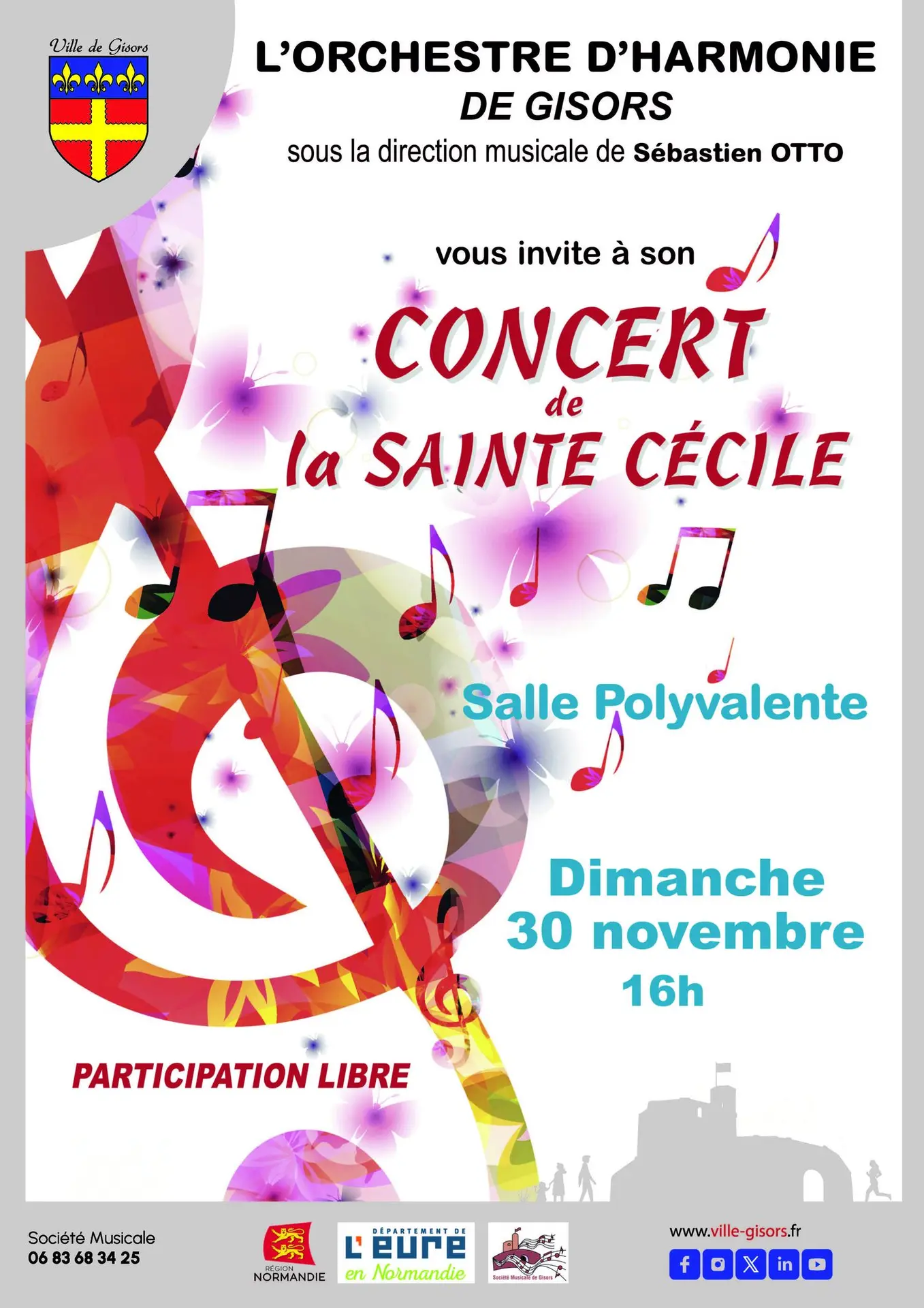 Concert de la Saint-Cécile Gisors 30 11 25