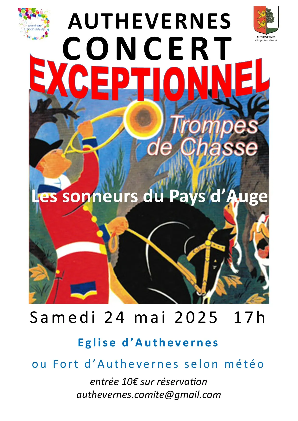 Concert trompes de chasse Authevernes 24 05 25