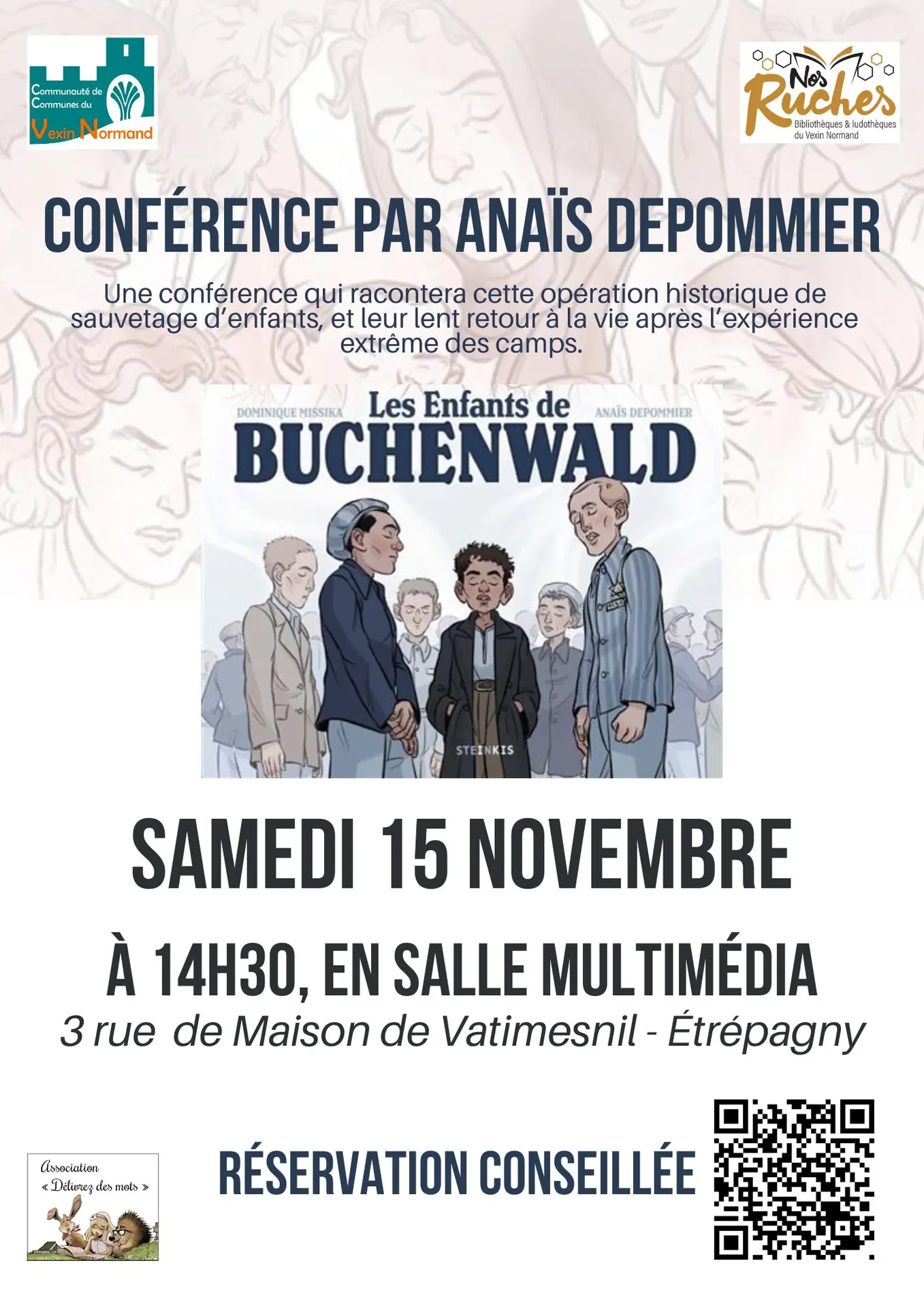 Conférence Les enfants de Buchenwald Étrépagny 15 11 25