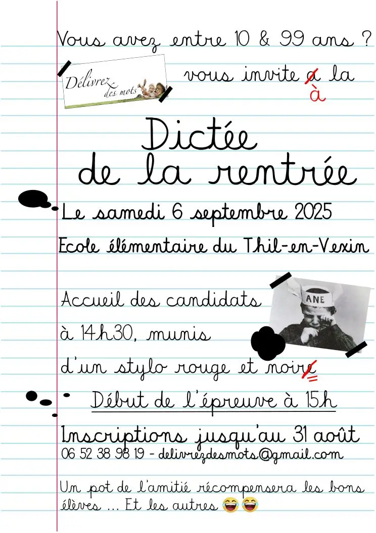 Dictée Thil-en-Vexin 06 09 25