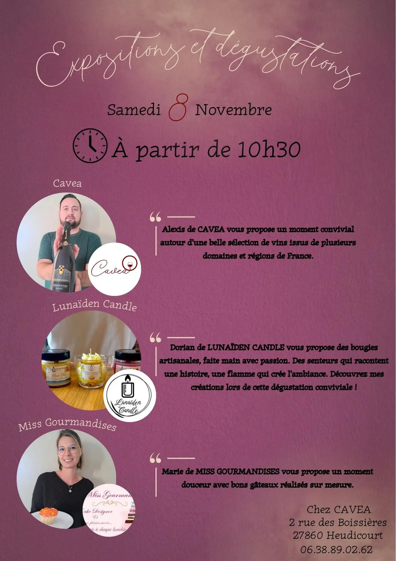 Expositions et dégustations Heudicourt 08 11 25