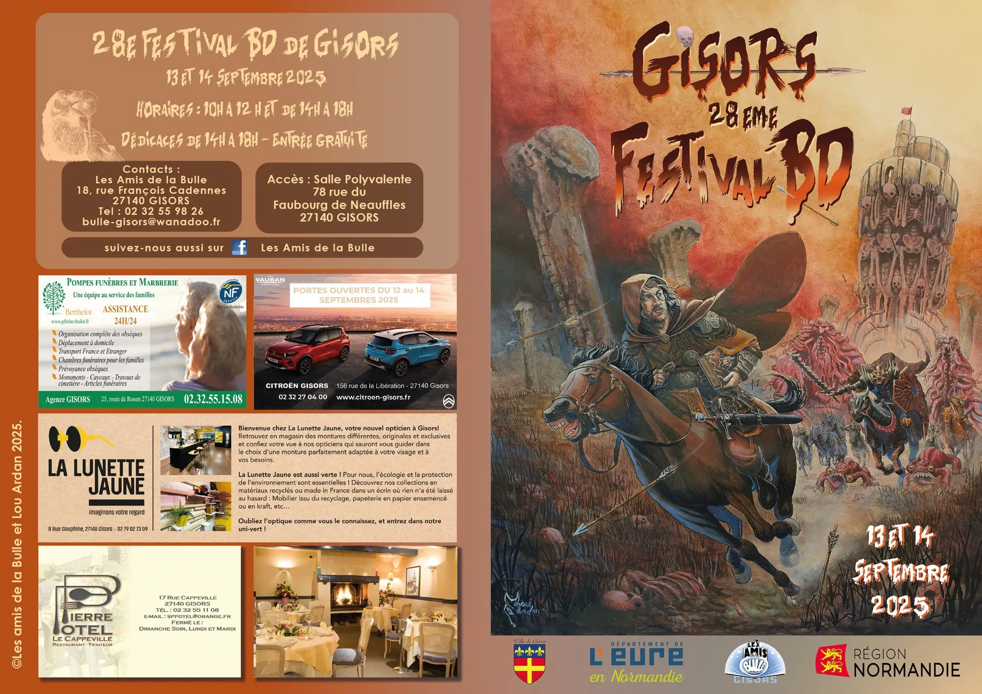 Festival BD Gisors 13 14 09 25 programme
