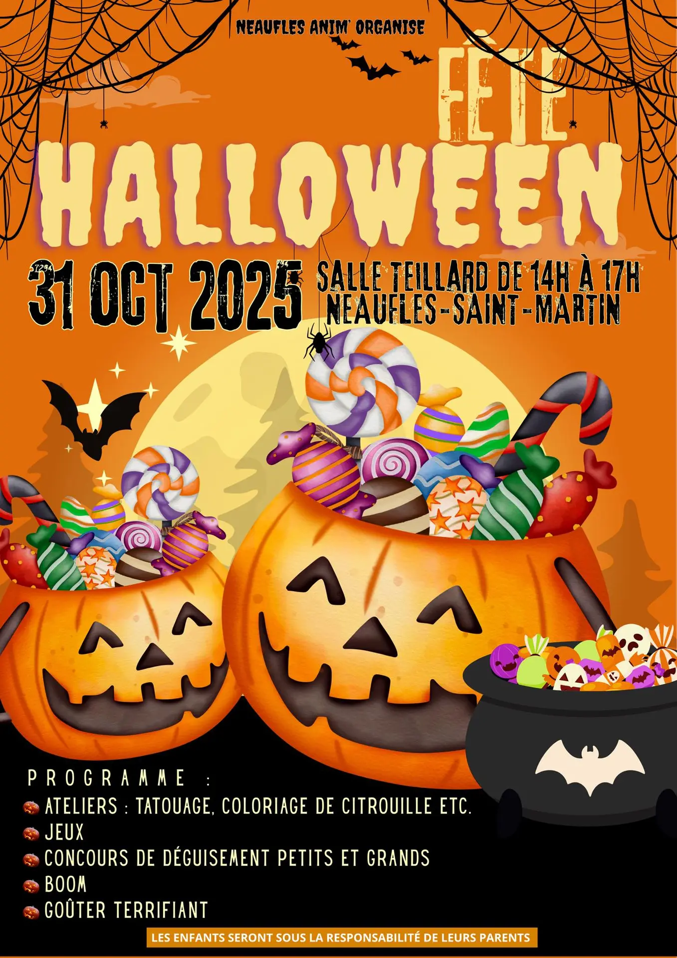 Fête Halloween Neaufles-Saint-Martin 31 10 25