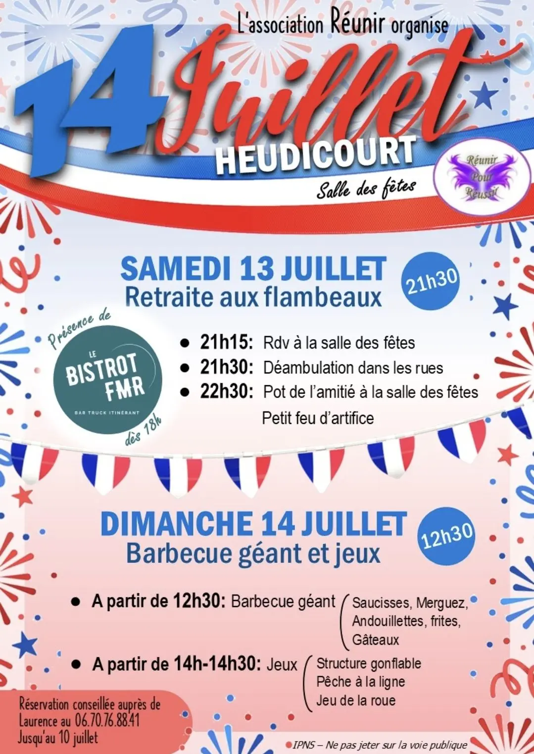 Fête nationale Heudicourt 13 et 14 07 25