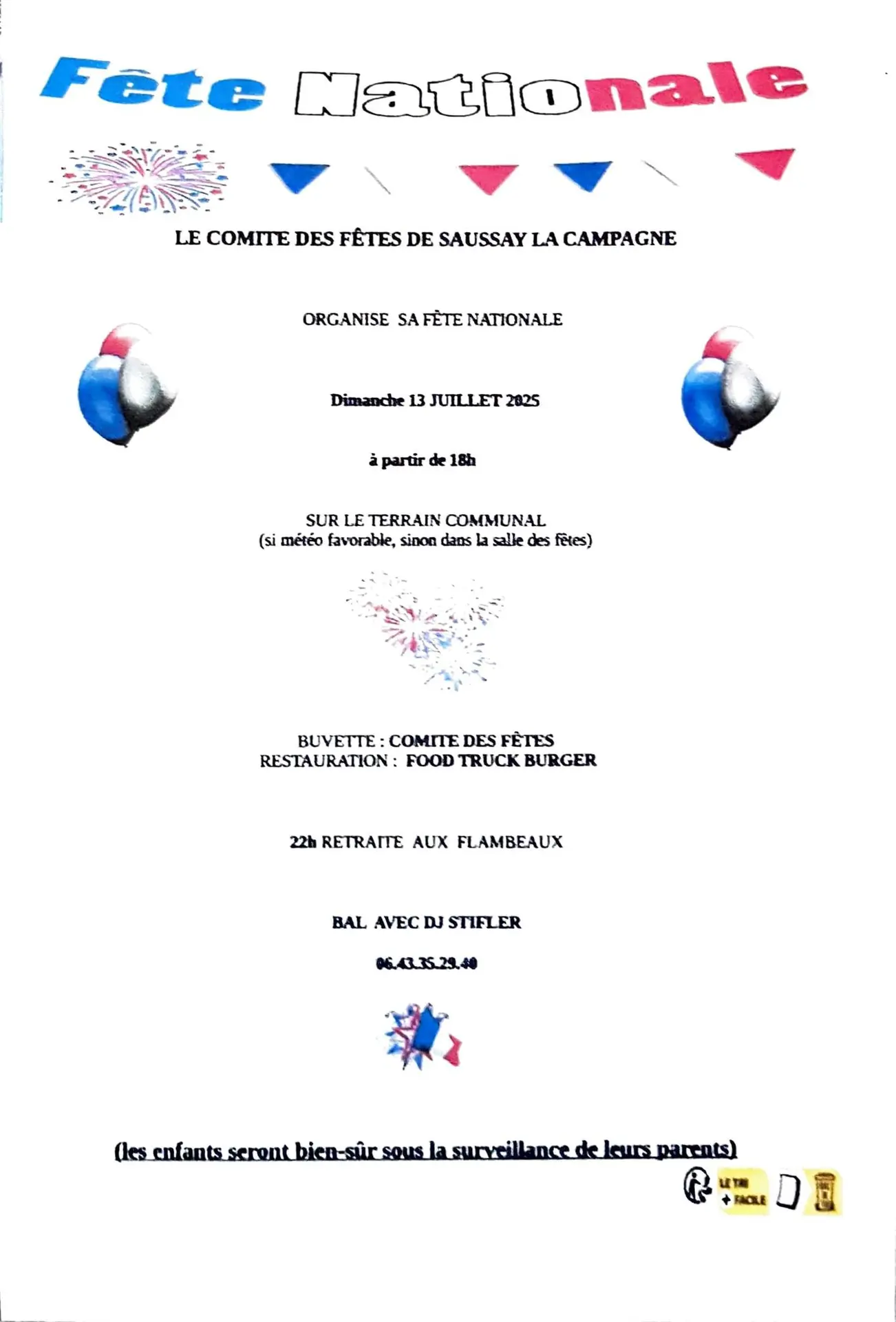 Fête nationale Saussay-la-Campagne 13 07 25