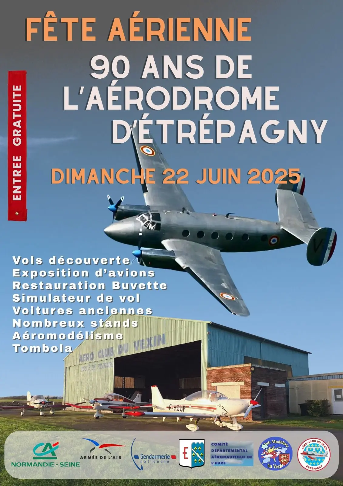 Fête aérienne 90 ans de l'aérodrome d'Etrépagny 22 06 25