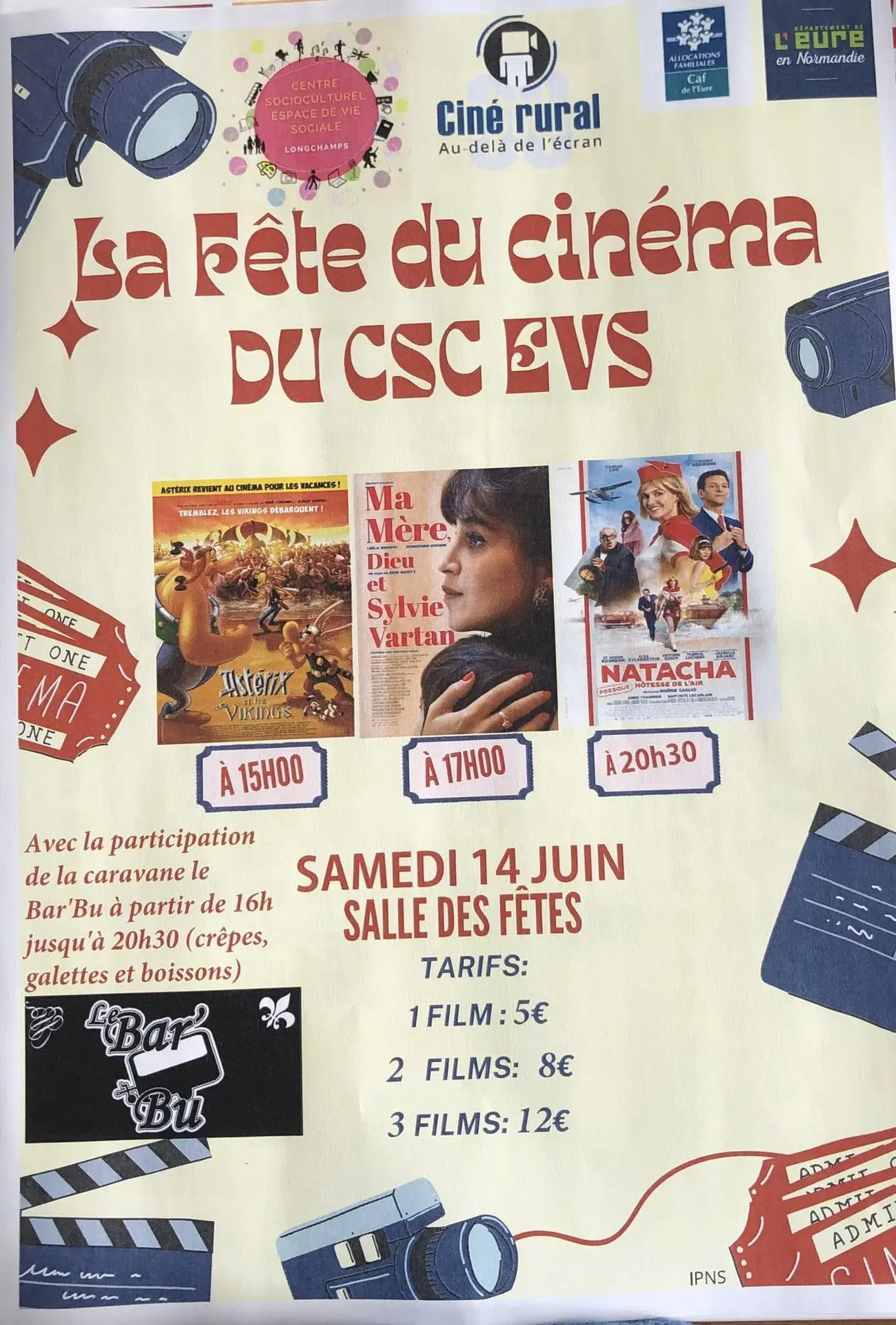 Fête du cinéma Longchamps 14 06 25