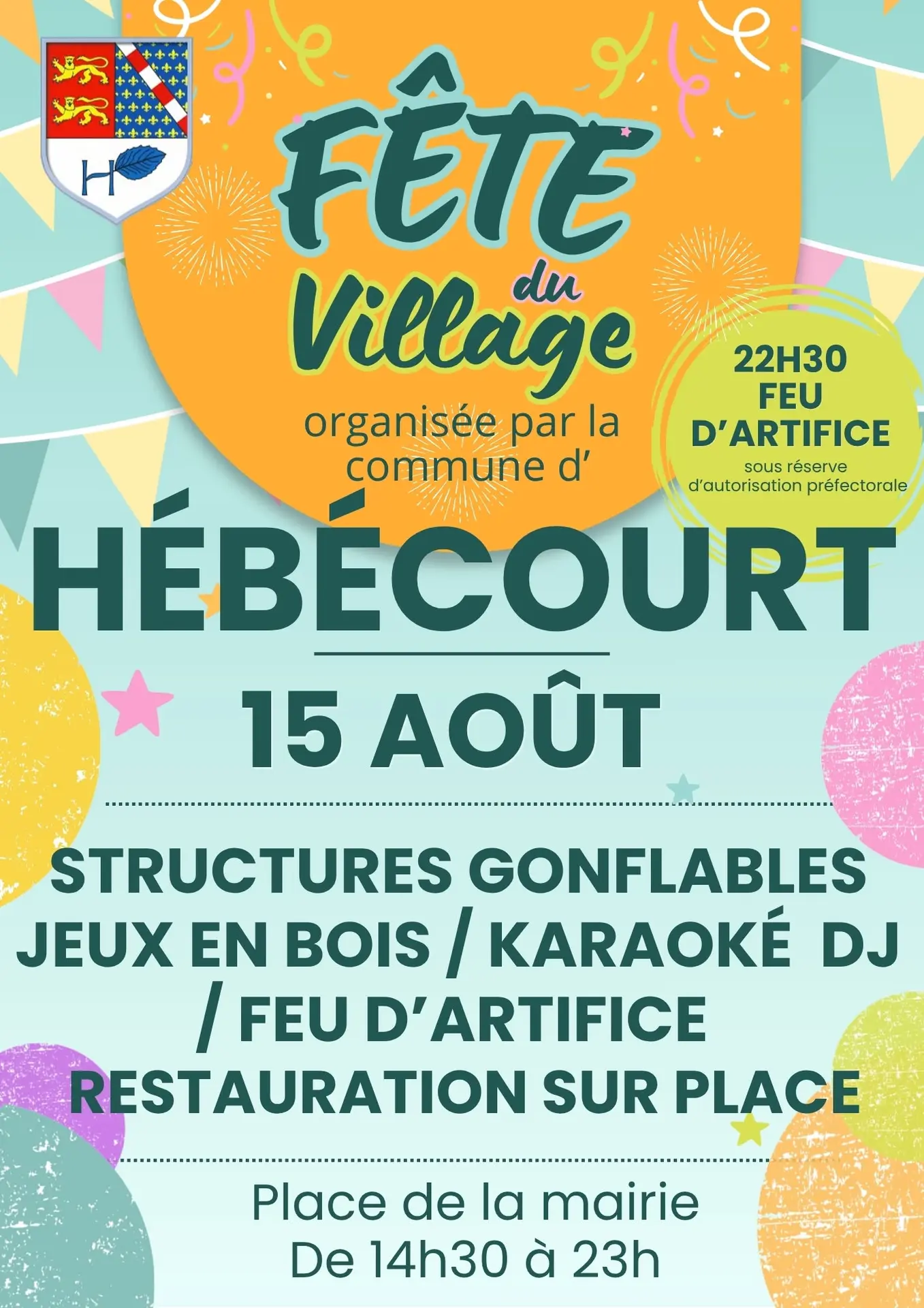 Fête du village Hébécourt 15 08 26