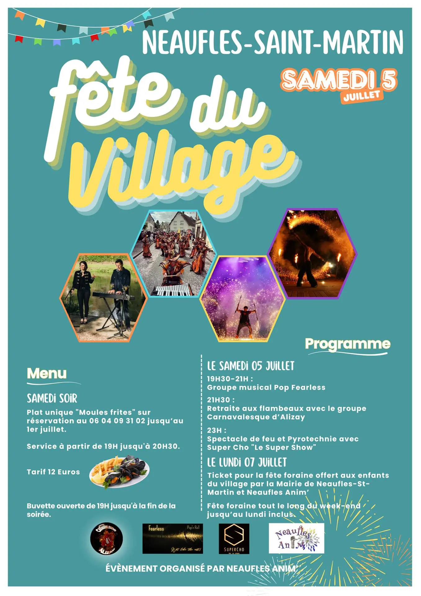 Fête du village Neaufles-Saint-Martin 05 07 25