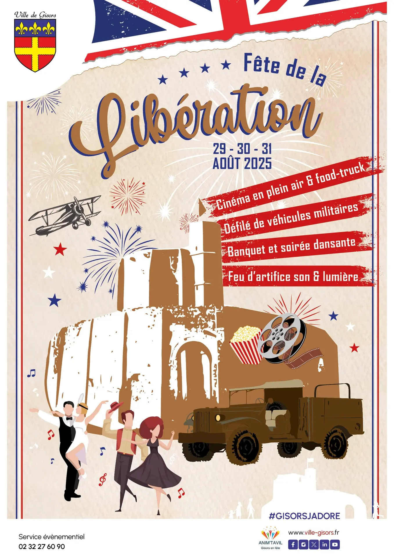 Fête de la libération Gisors 29 30 31 08 25