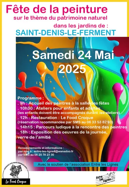 Fête de la peinture Saint Denis le Ferment 24 05 25