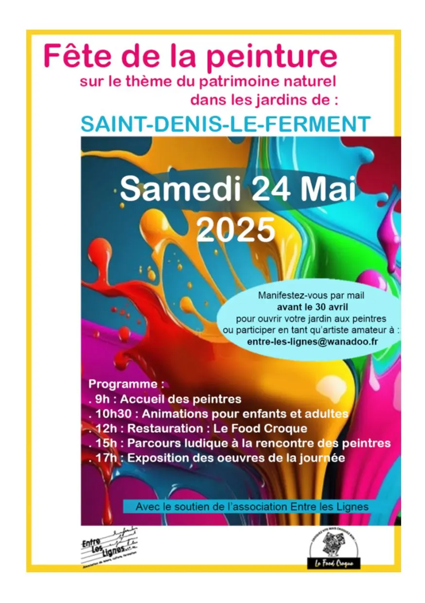 Fête de la peinture Saint Denis le Ferment 24 05 25