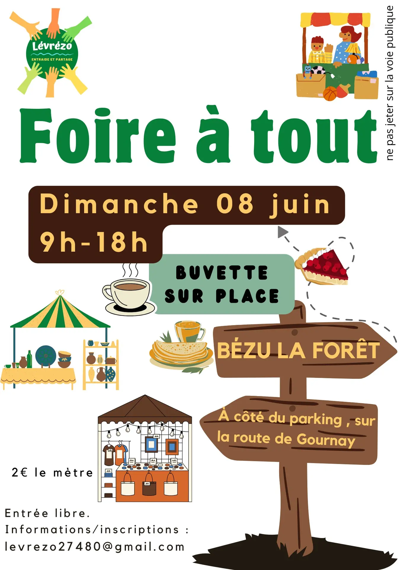 Foire à tout Bézu-la-Forêt 08 06 25