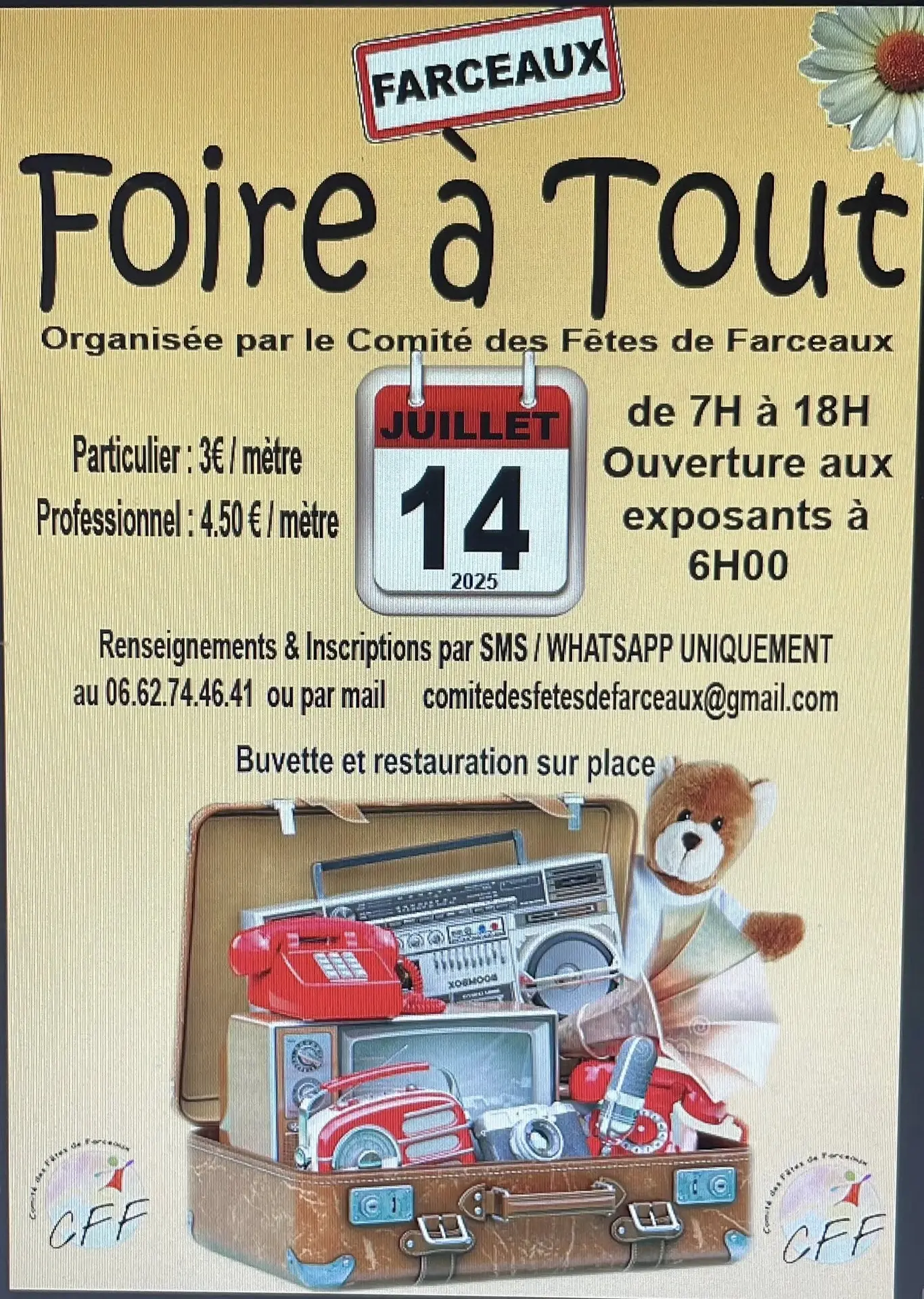 Foire à tout Farceaux 14 07 25