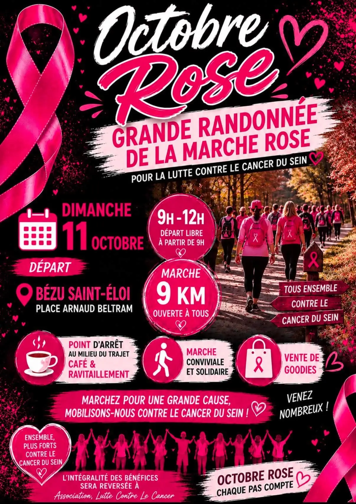 Grande randonnée de la marche rose Bézu-Saint-Éloi 11 10 26