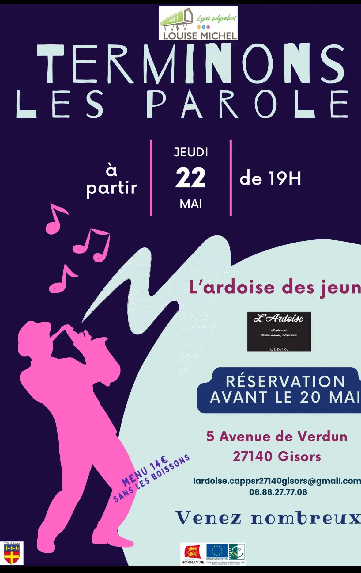 L'Ardoise des Jeunes Gisors 22 05 25
