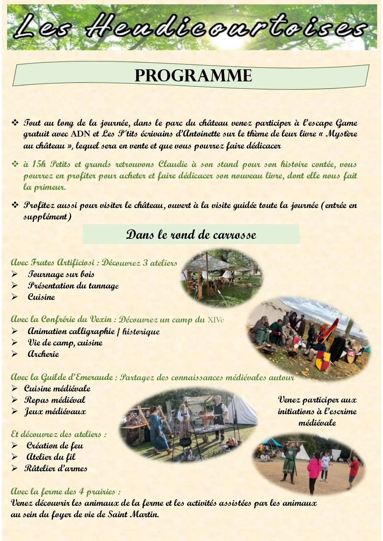 Les Heudicourtoises Heudicourt 17 05 25 programme 1