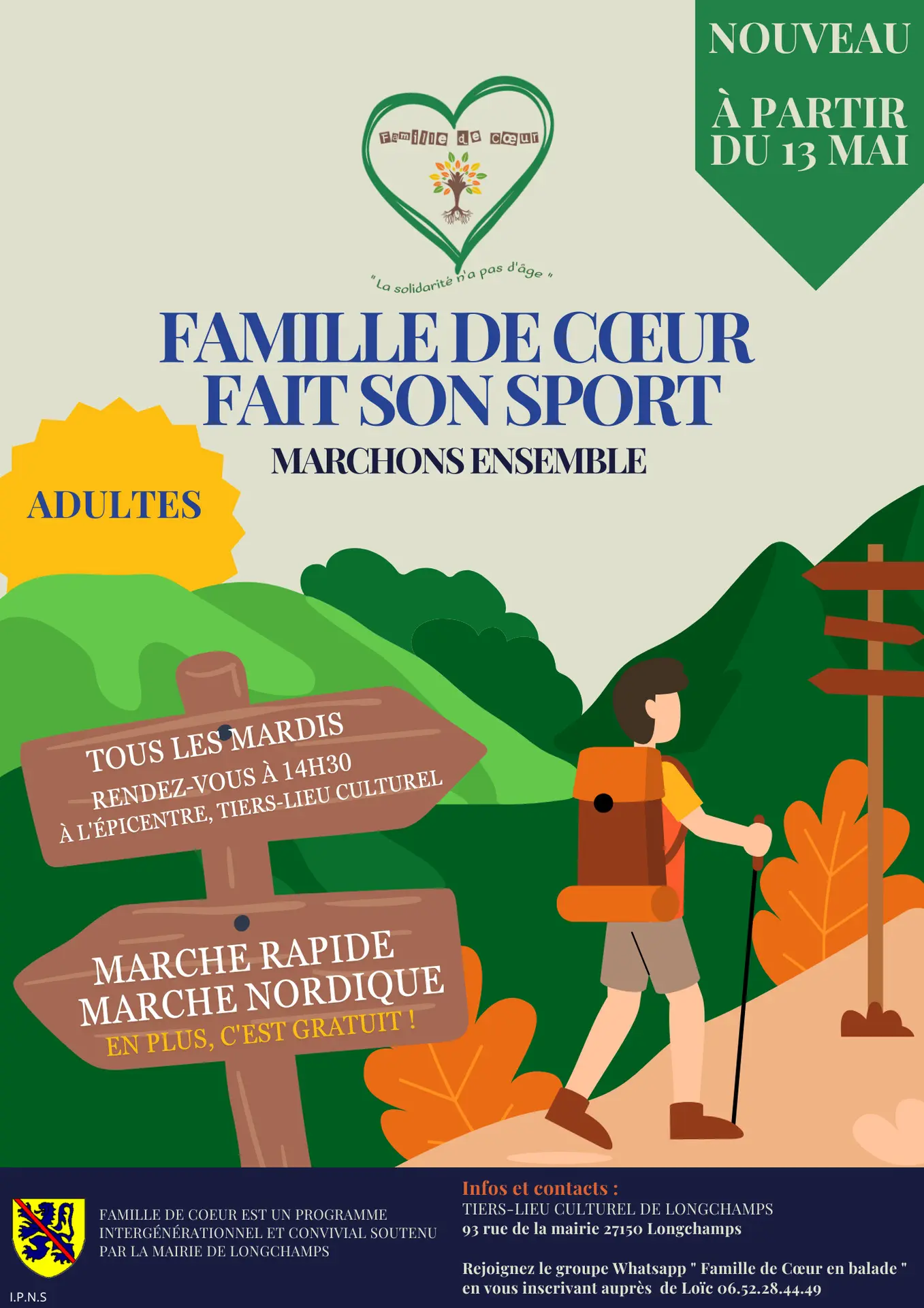 Marchons ensemble tous les mardis Longchamps