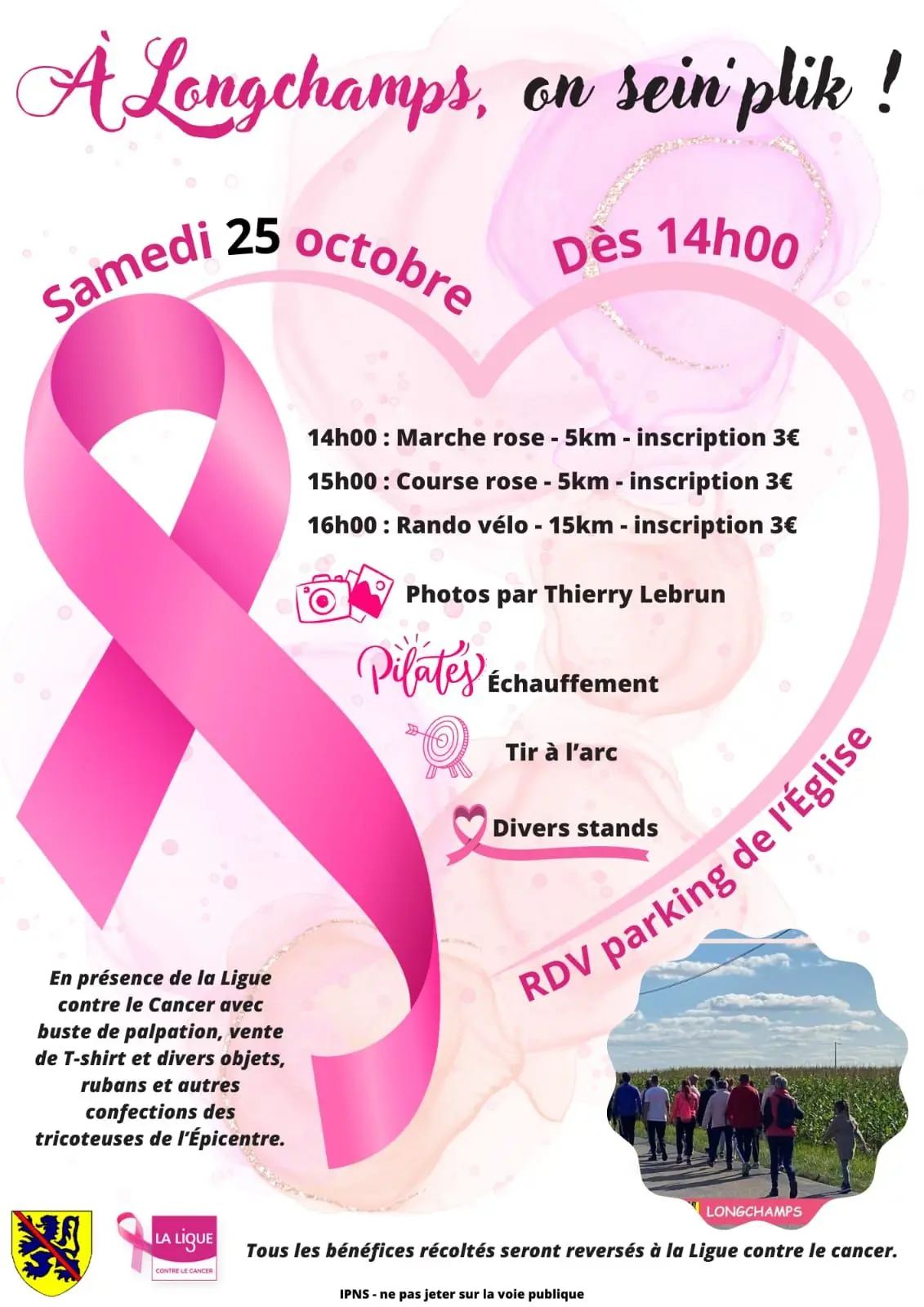 Marche course vélo Longchamps 25 10 25