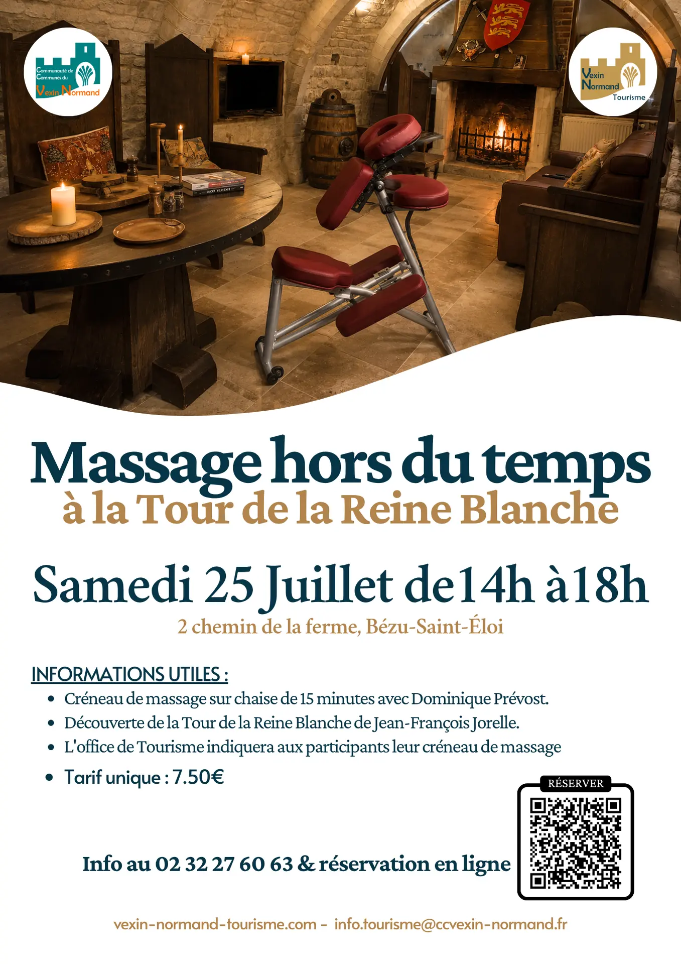 Massage hors du temps Tour de la Reine Blanche Bézu-Saint-Eloi 25 07 26