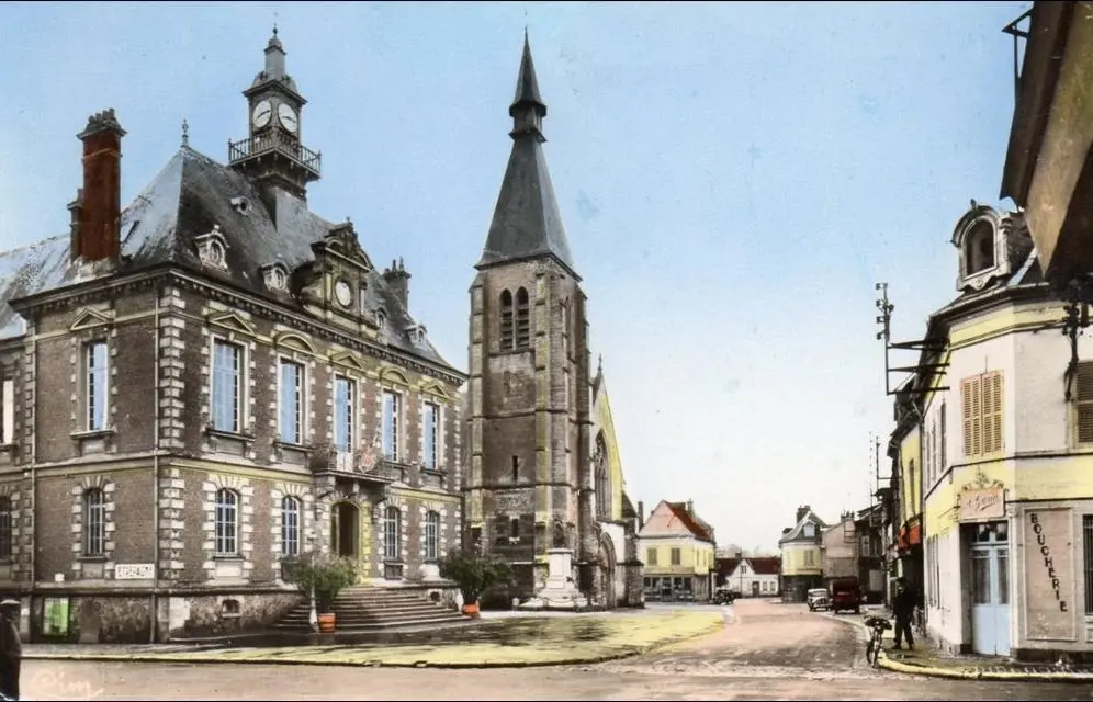 Photo ancienne Place de l'Hôtel de Ville couleur