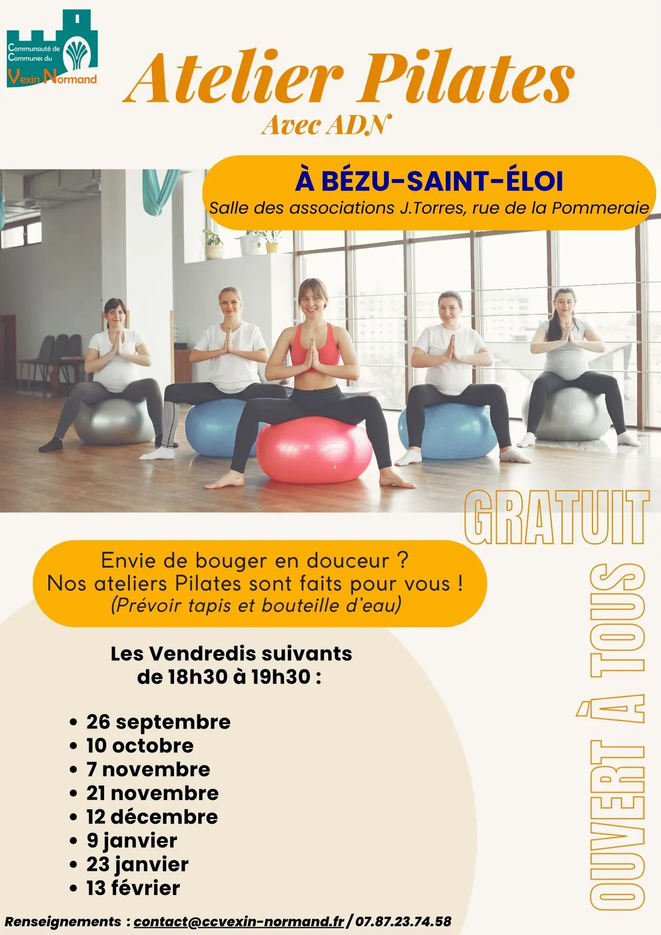 Atelier Pilates - Pilates Bézu Saint Éloi