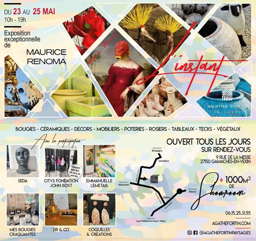 Portes ouvertes Agathe Fortin Showroom Gamaches-en-Vexin du 23 05 25 au 25 05 25