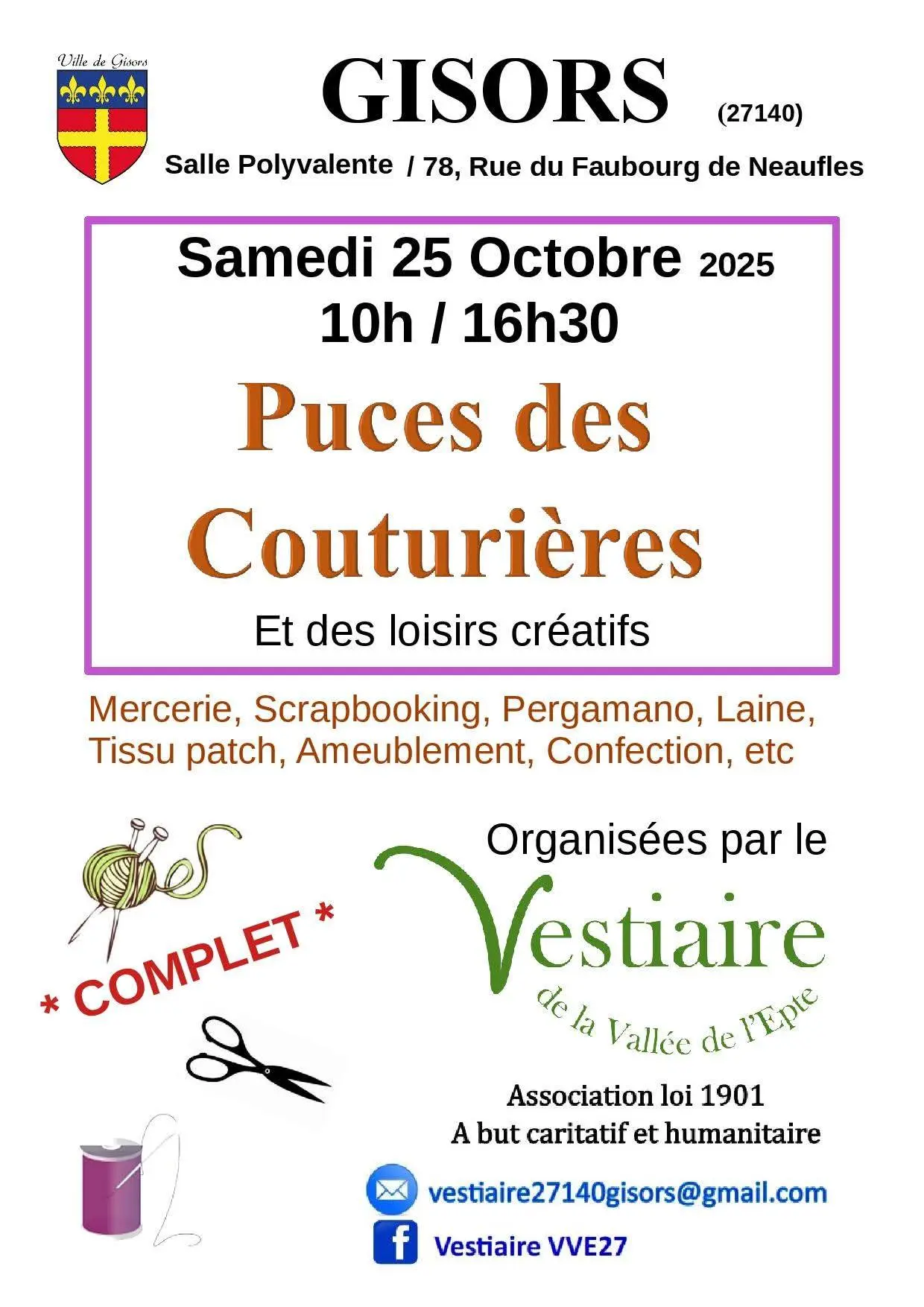 Puces des coutirères Gisors 25 10 25
