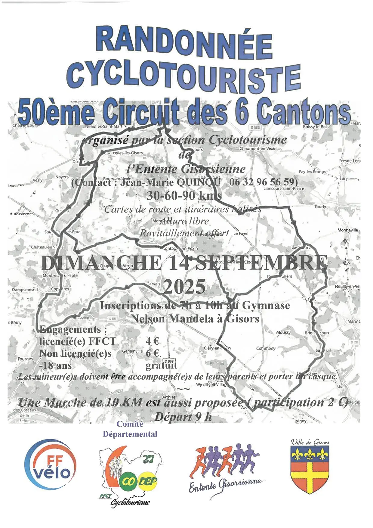 Randonnée cyclotouriste Gisors 14 09 25