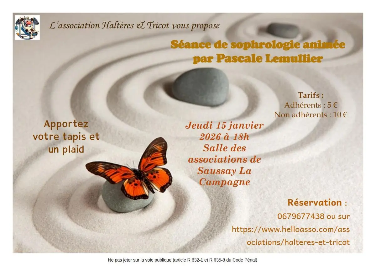 Séance de sophrologie Saussay-la-Campagne 15 01 26